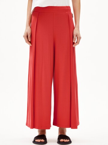 ARMEDANGELS Wide leg Pantalon 'Kaaro Lini' in Oranje: voorkant