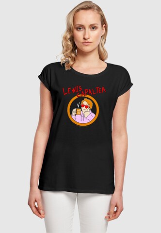 Merchcode Shirt 'Lewis Capaldi - Capal Tea' in Black: front
