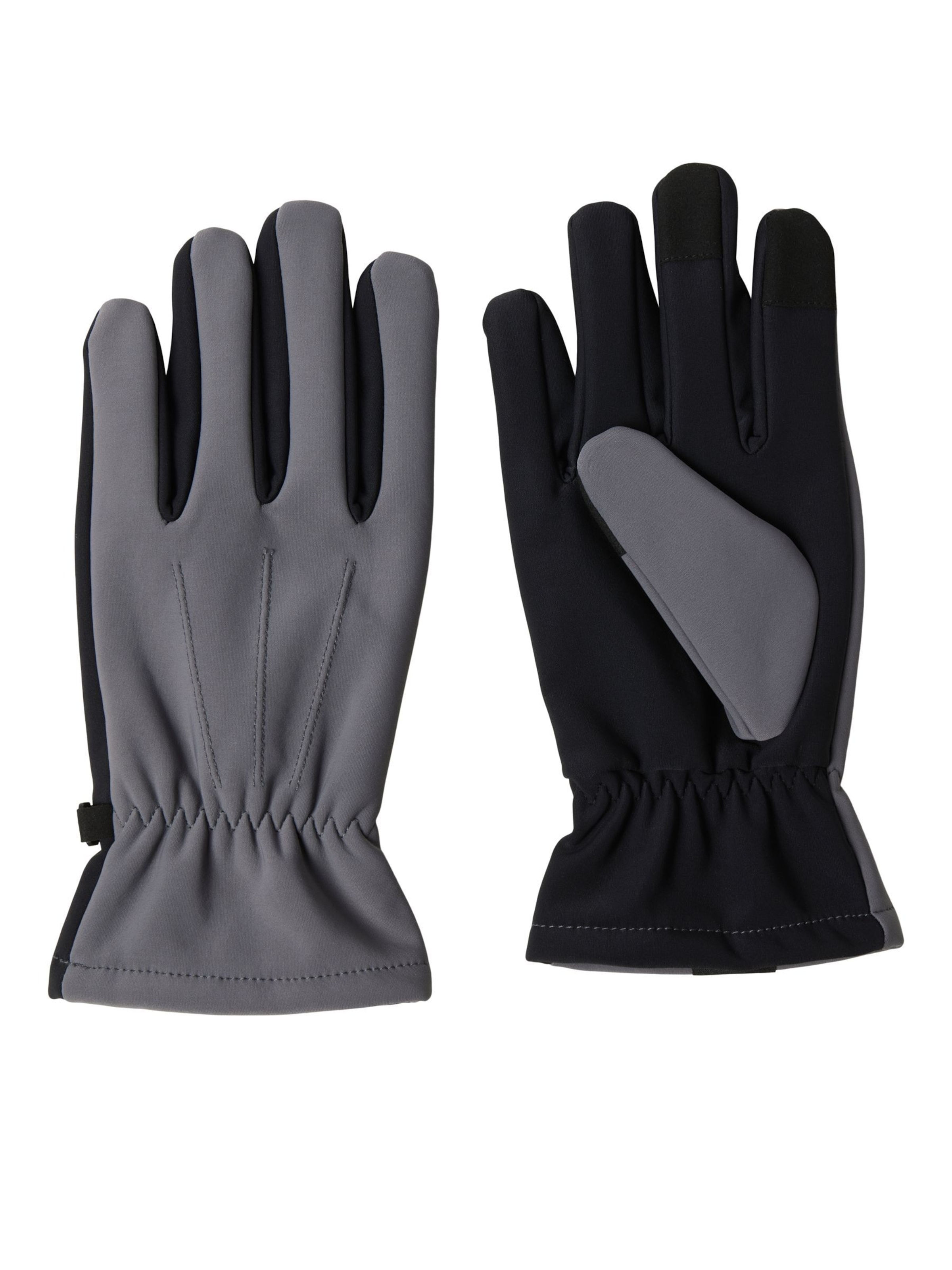 JACK & JONES Fingerhandsker i grå: forside