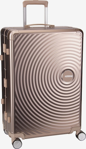 American Tourister Trolley 'Soundbox' in Bronze: Vorderseite
