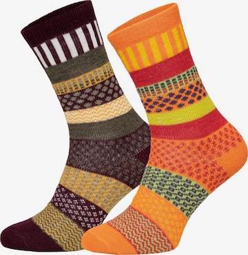 HomeOfSocks Socken 'HOS2299' in Braun: Vorderseite