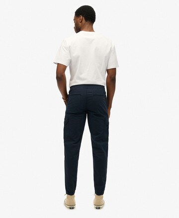 Superdry Tapered Cargo trousers 'Para' in Blue