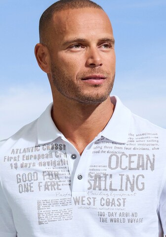 JOHN DEVIN Poloshirt in Weiß