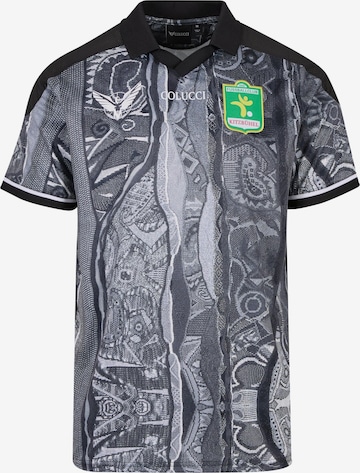 Maglietta 'Soccer Team' di Carlo Colucci in nero: frontale