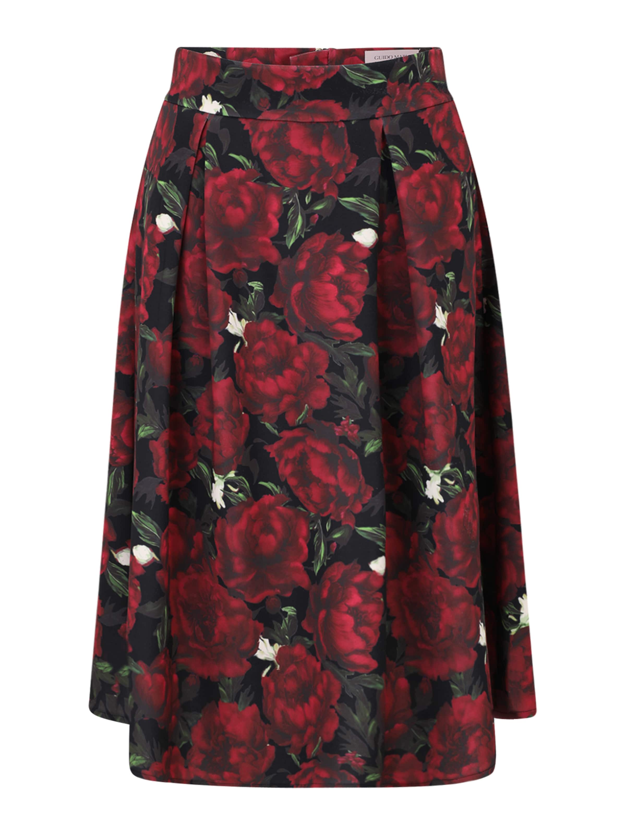 Guido Maria Kretschmer Women Svārki &#x27;Paulina&#x27;, krāsa - tumši zaļš / tumši sarkans / melns / balts, Preces skats