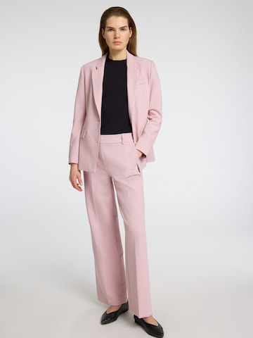 SELECTED FEMME Wide leg Trousers with creases 'SLFRITA' in Pink