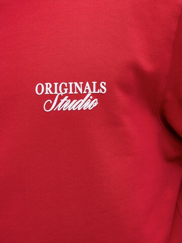JACK & JONES Sweatshirt 'JORNORREBRO' i röd