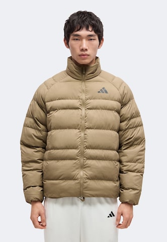 ADIDAS SPORTSWEAR Sportjacke 'ESS' in Beige: Vorderseite
