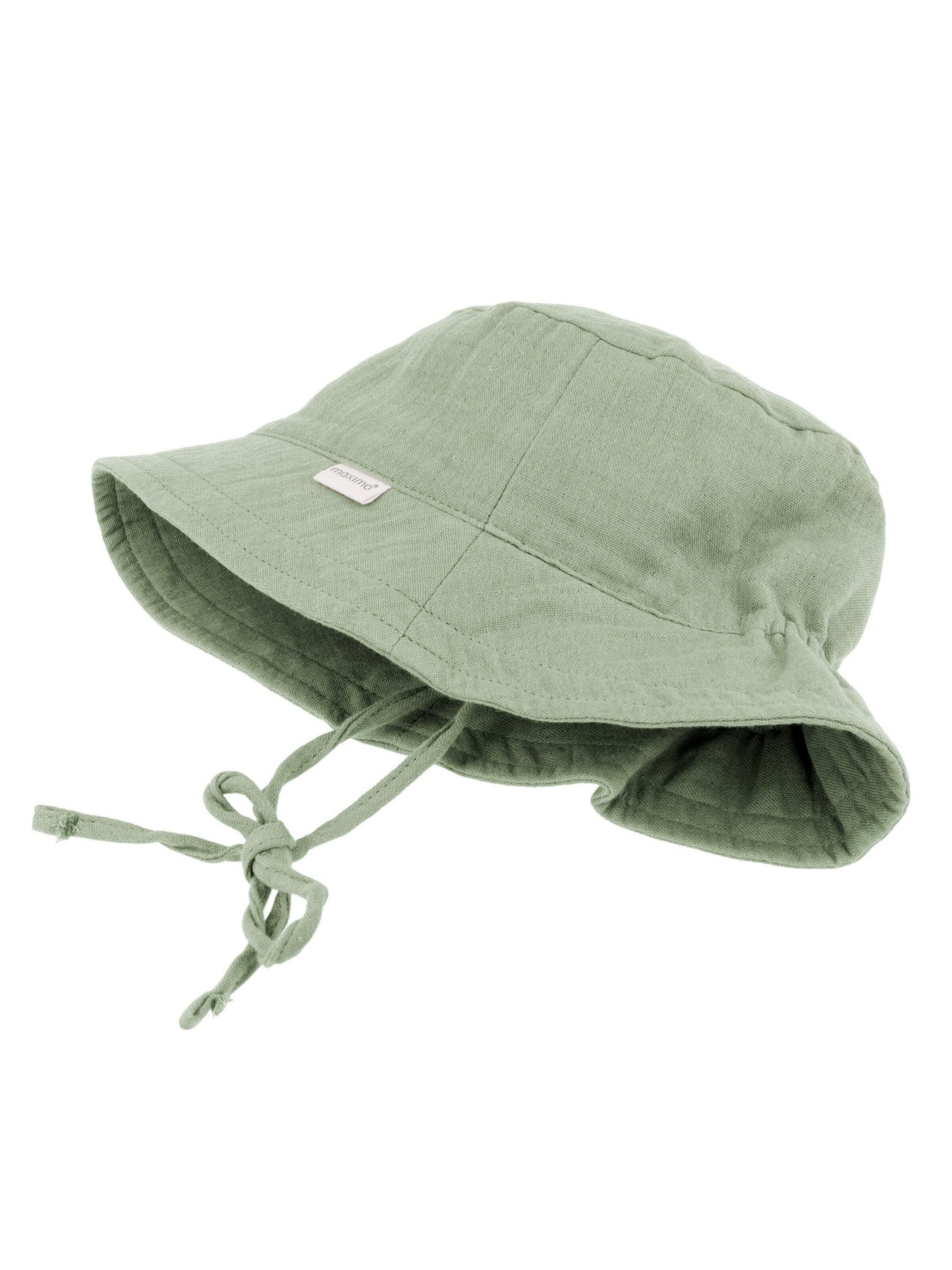MAXIMO Hat 'GOTS MINI-Hut, Bindeband Musselinstoff, Futter, UV' in Green