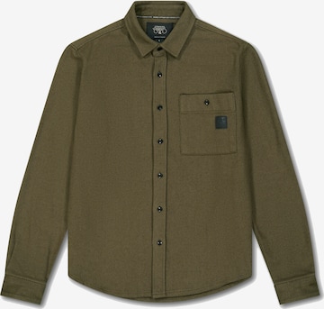 Le Temps Des Cerises Regular fit Overhemd 'REJU' in Groen: voorkant