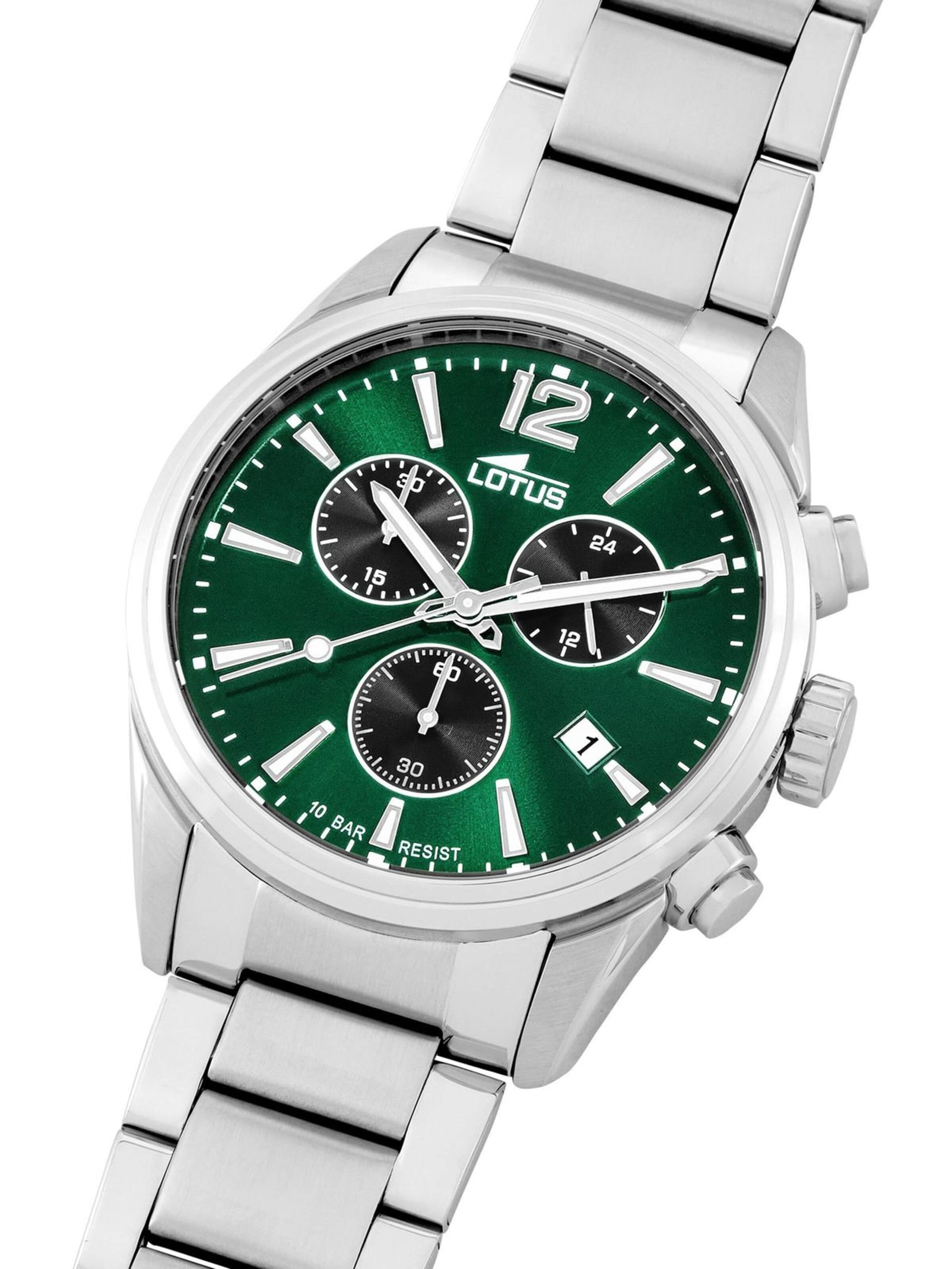 Lotus Analoog horloge 'Chronograph Chrono' in Groen