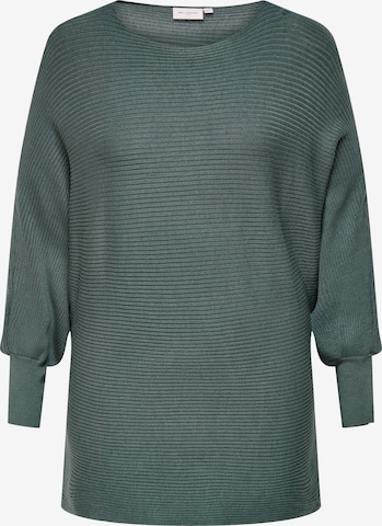 ONLY Carmakoma Sweater 'Adaline' in Green: front