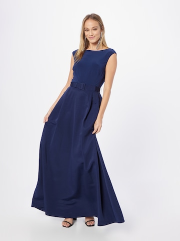 Lauren Ralph Lauren Evening Dress 'NOELLA' in Blue: front