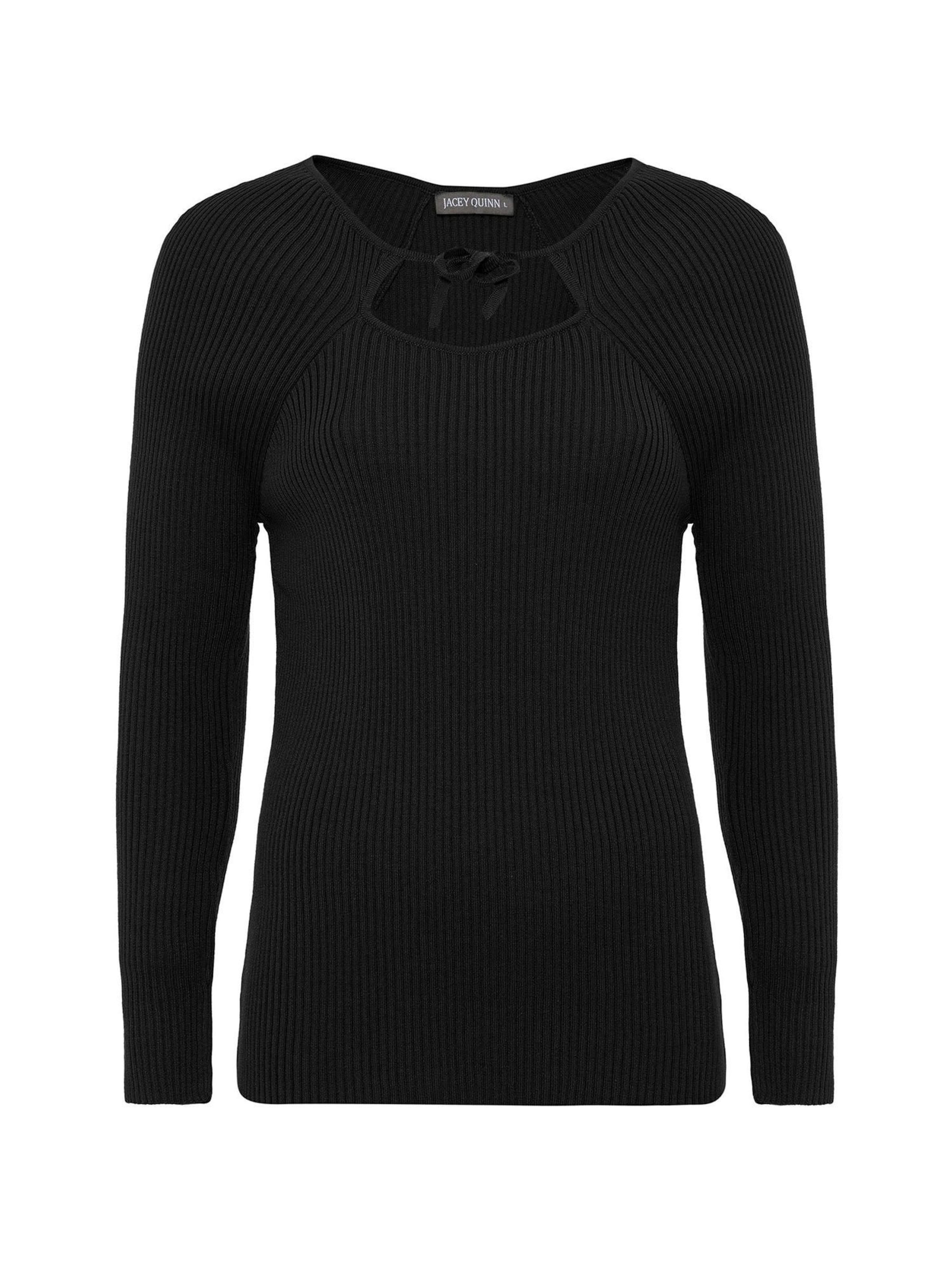 juoda Jacey Quinn Megztinis: priekis