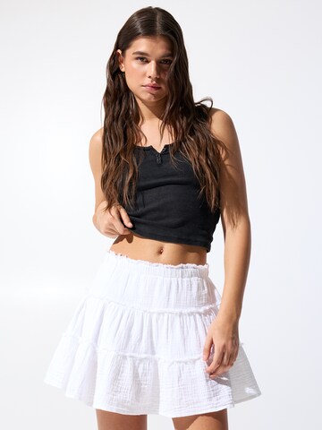 Pull&Bear Sukňa - Biela: predná strana