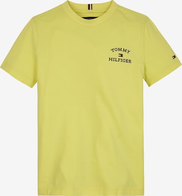 T-Shirt TOMMY HILFIGER en jaune : devant