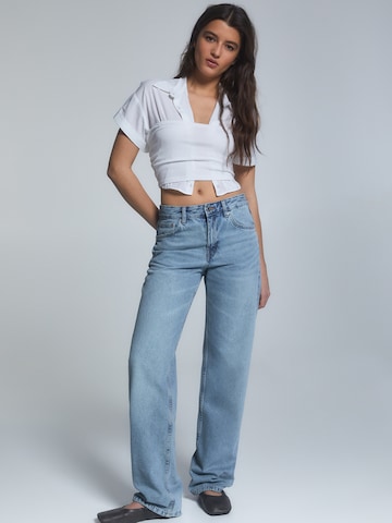 Pull&Bear Loosefit Jeans i blå