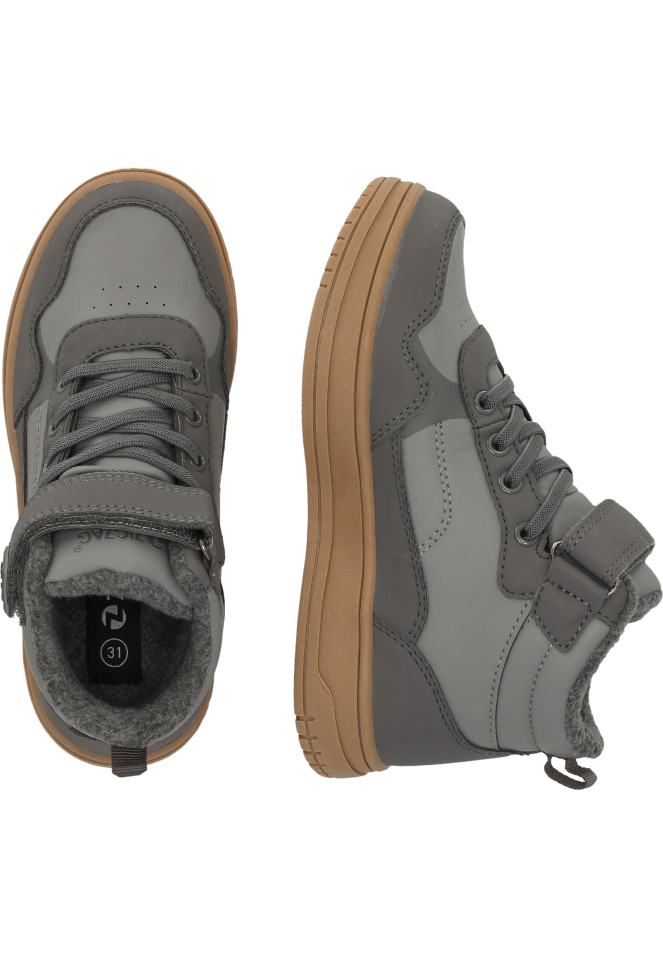 ZigZag Sneakers 'Lodan' in Grey