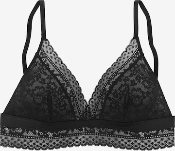 VIVANCE Triangle Bra in Black: front