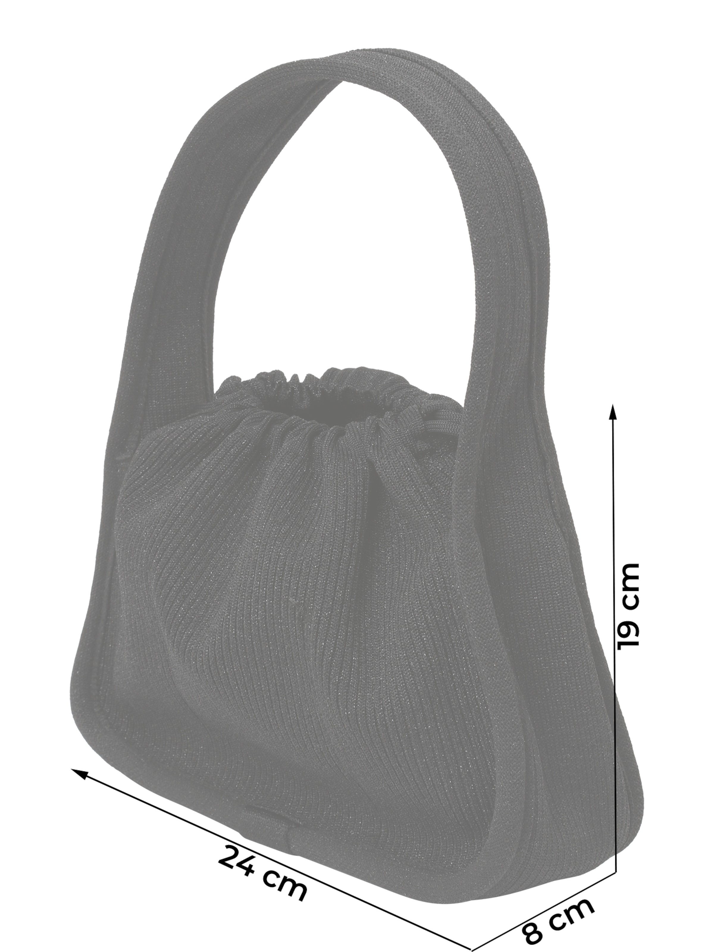 juoda SUI AVA Sutraukiama rankinė 'Sporty Elegance'