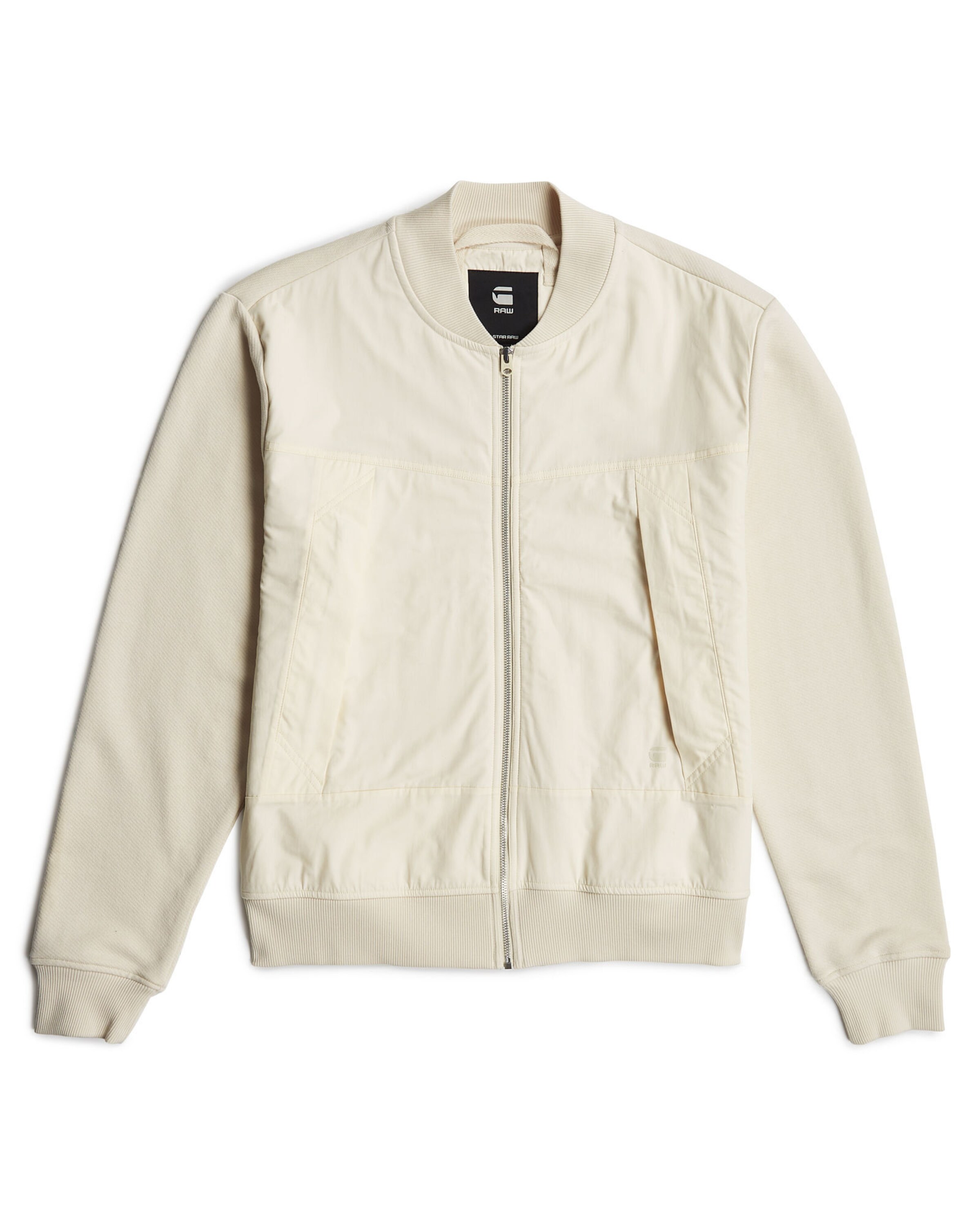G-STAR Sweat jacket 'Woven' in L in Off white, Item view