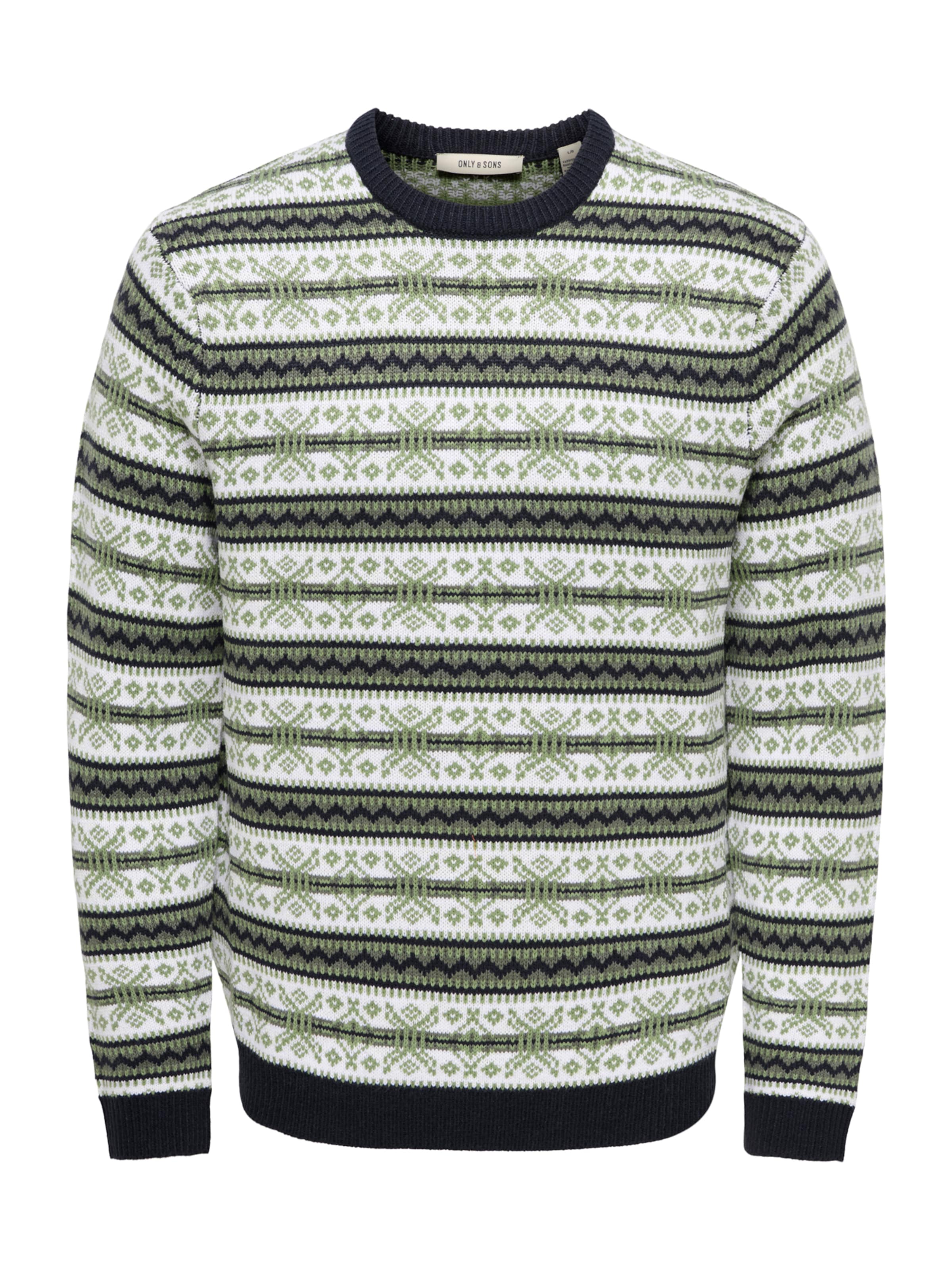 zaļš Only & Sons Džemperis 'ONSHARRY': no priekšpuses