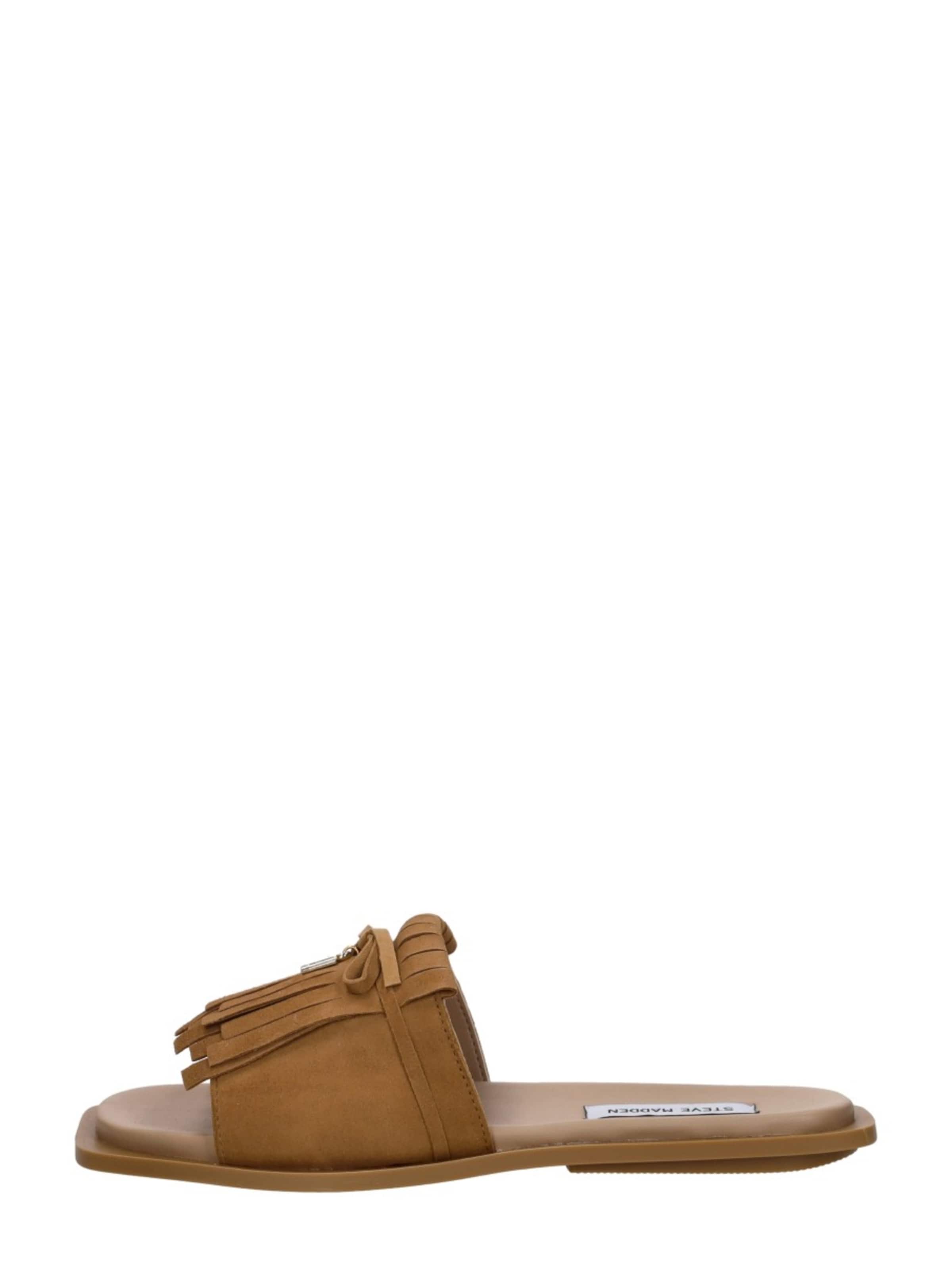 Pantoufle 'Skipper' STEVE MADDEN en marron : devant