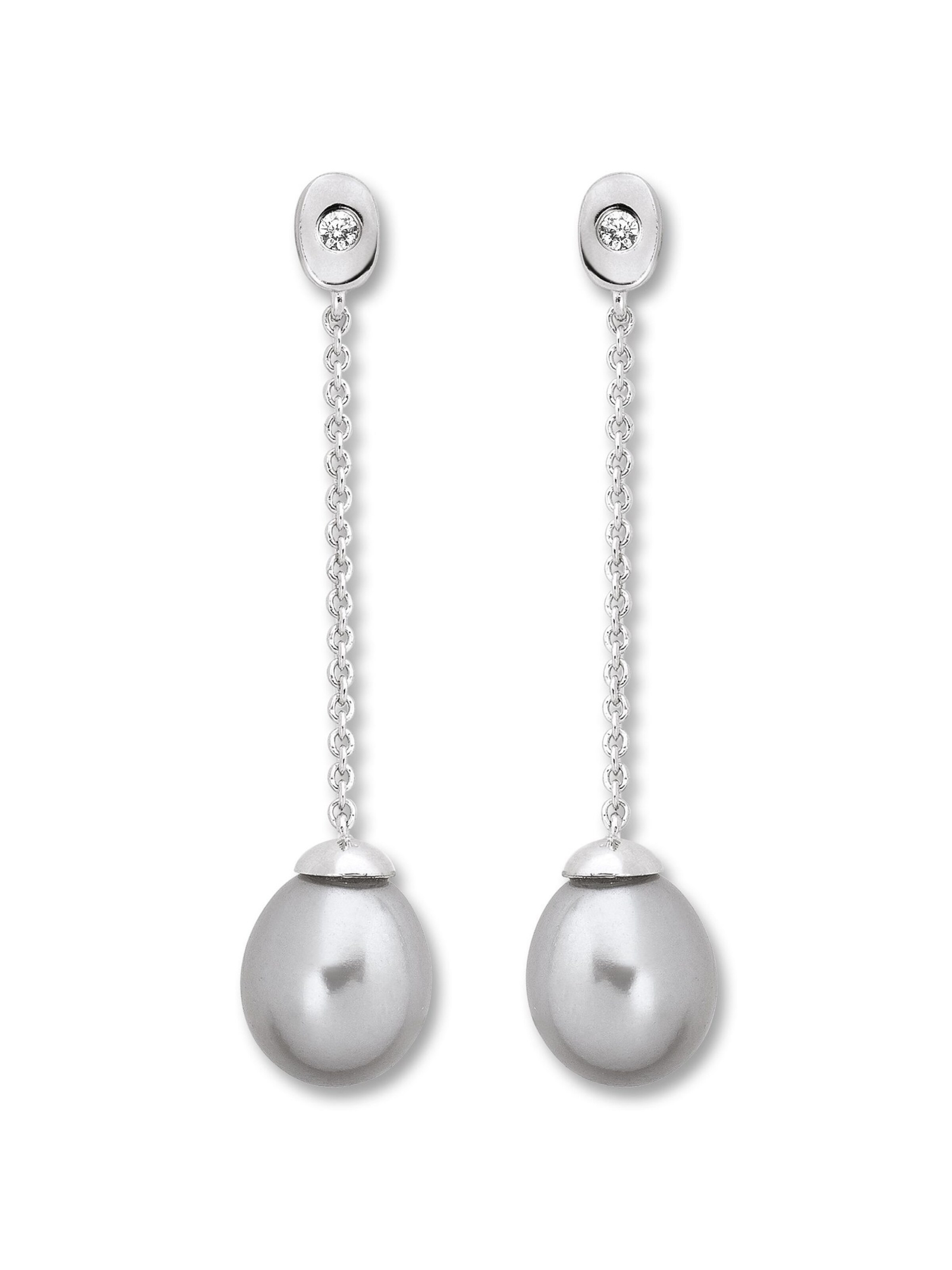 ONE ELEMENT Ohrringe in Silber: Vorderseite