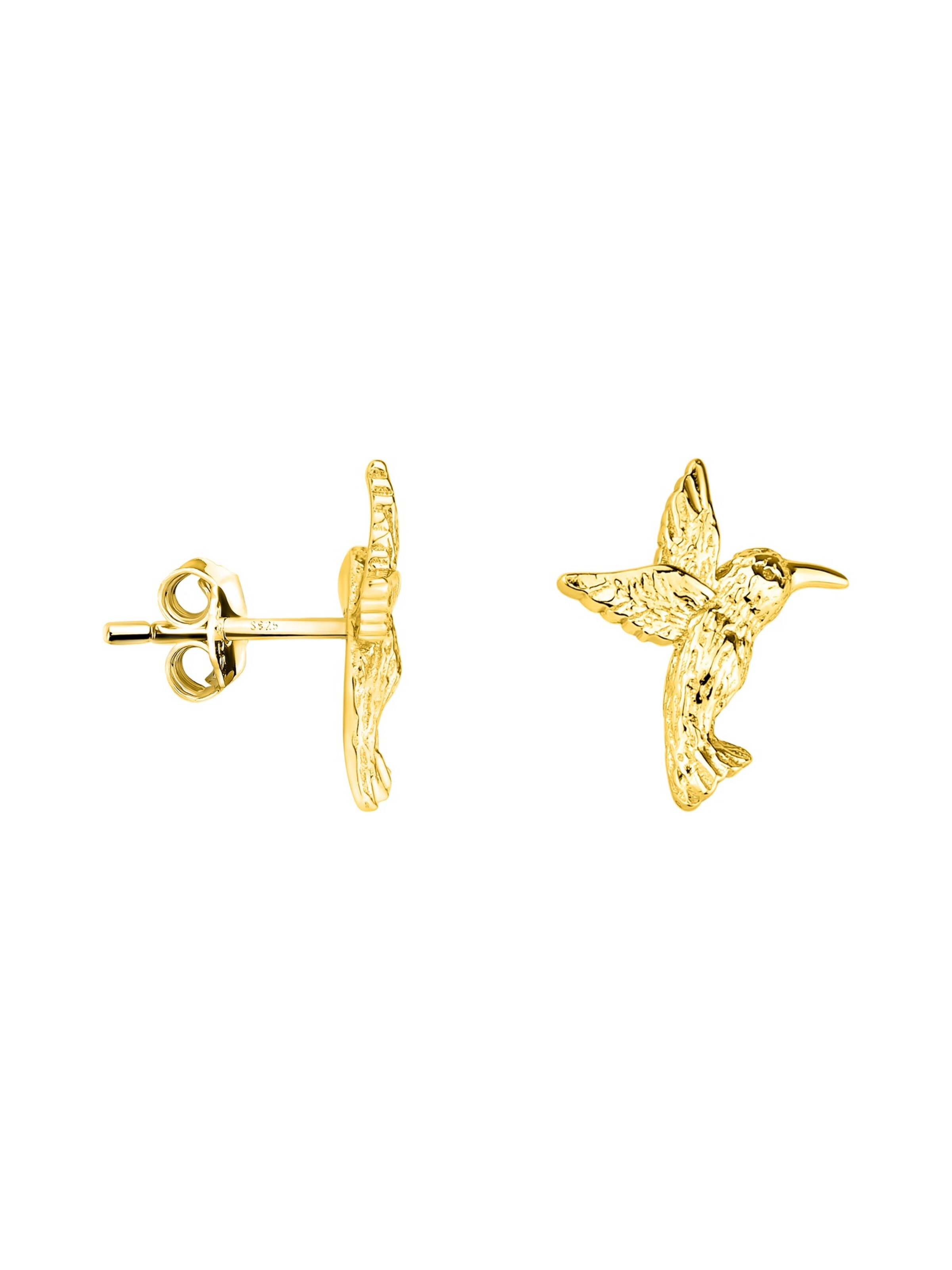 Sofia Milani Earrings 'Hammered Hummingbird' in Gold: front