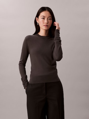 Pull-over Calvin Klein en gris : devant