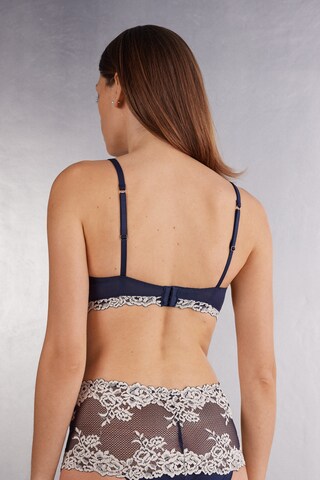 INTIMISSIMI Triangle Bra 'Pretty Flowers' in Blue