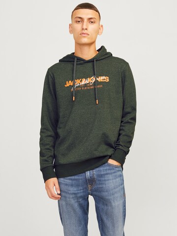 Sweat-shirt 'JJAlvis' JACK & JONES en vert : devant