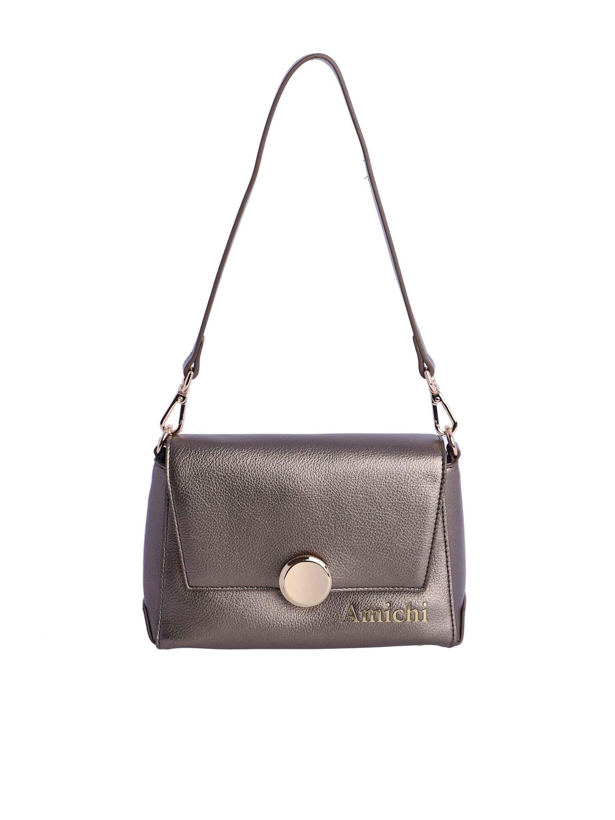 Amichi - Bolso de hombro en plata: frente
