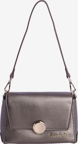 Amichi - Bolso de hombro en plata: frente