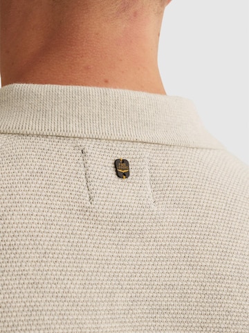 Maglietta 'Polo shirt with waffle texture' di PME Legend in bianco