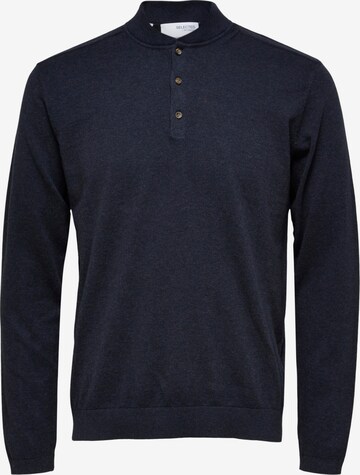 SELECTED HOMME Пуловер 'BERG' в синьо: отпред