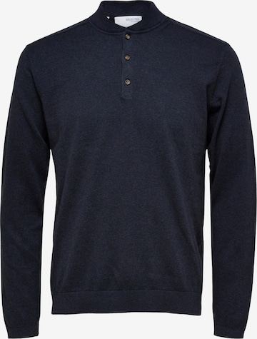 SELECTED HOMME Sweter 'BERG' w kolorze niebieski: przód