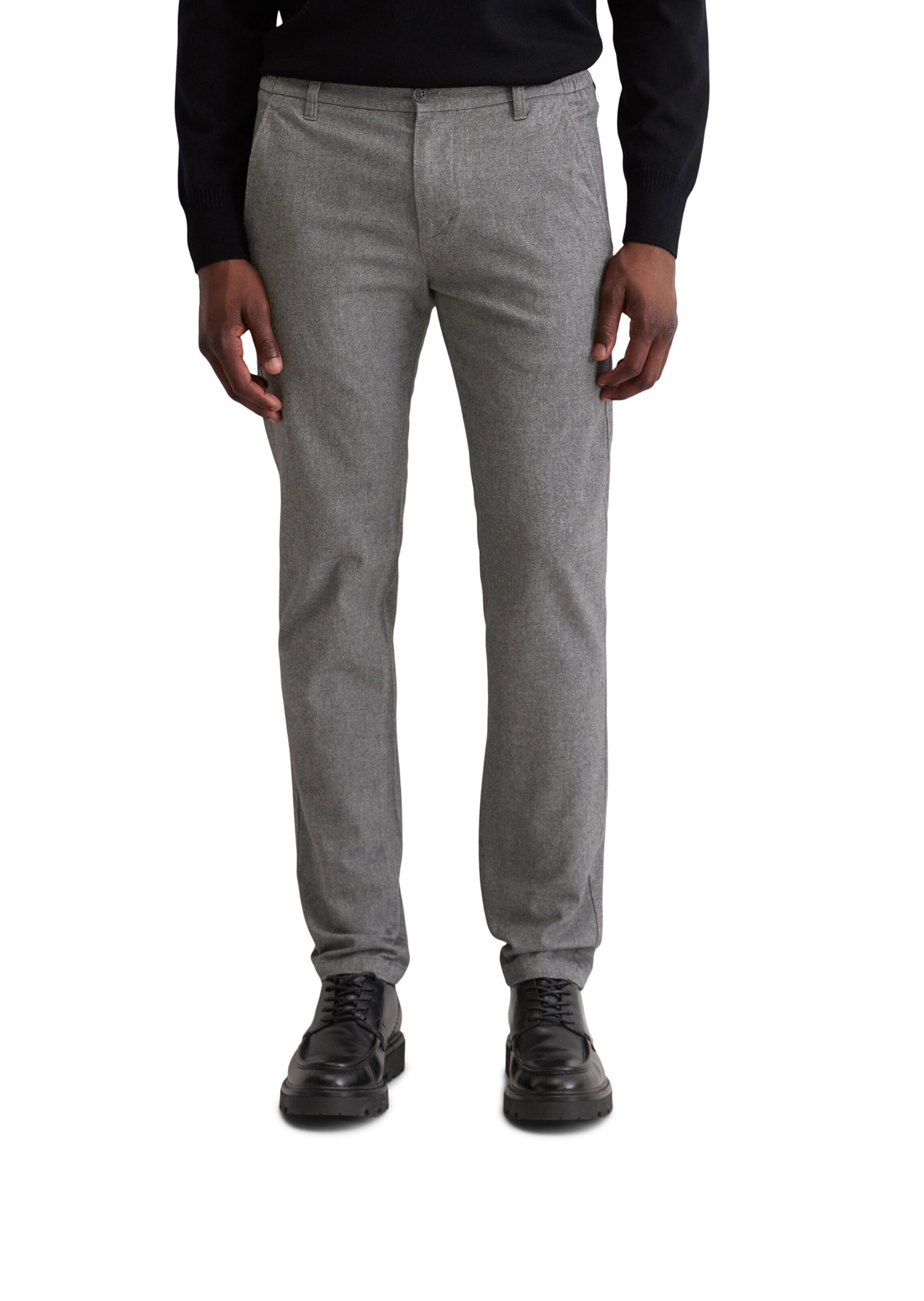 Marc O'Polo Regular Hose in Grau: Vorderseite