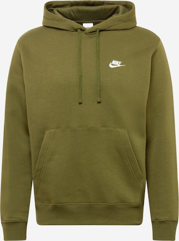 Nike Sportswear Regular fit Sweatshirt 'Club Fleece' in Groen: voorkant