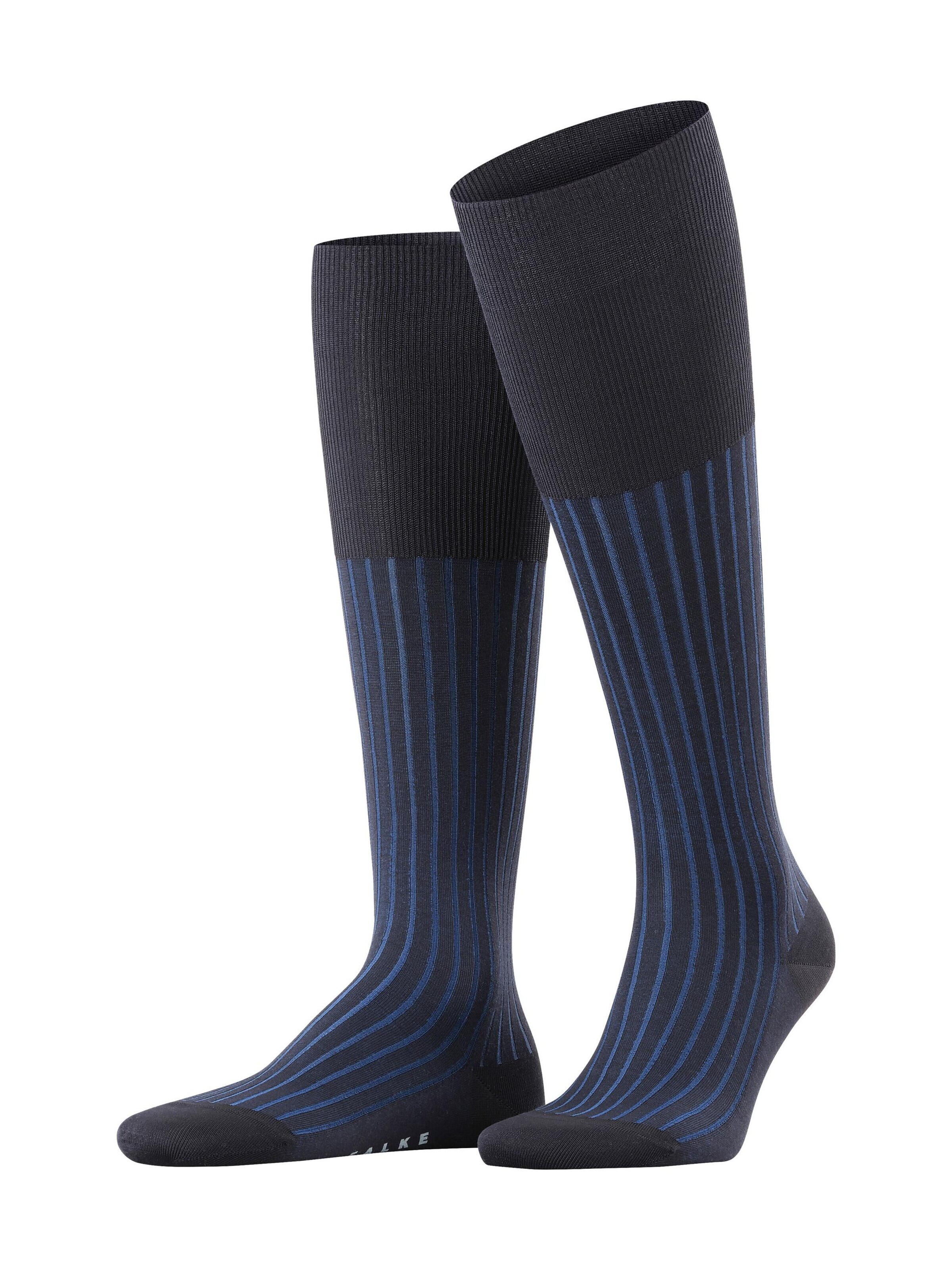 FALKE Kniestrümpfe 'Shadow'‌‌‌‌‌‌‌‌‌‌ in Blau: Vorderseite