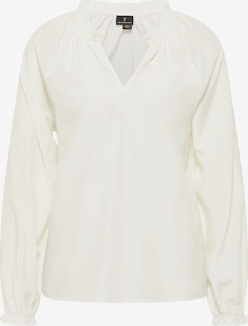 DreiMaster Klassik Blouse in White: front