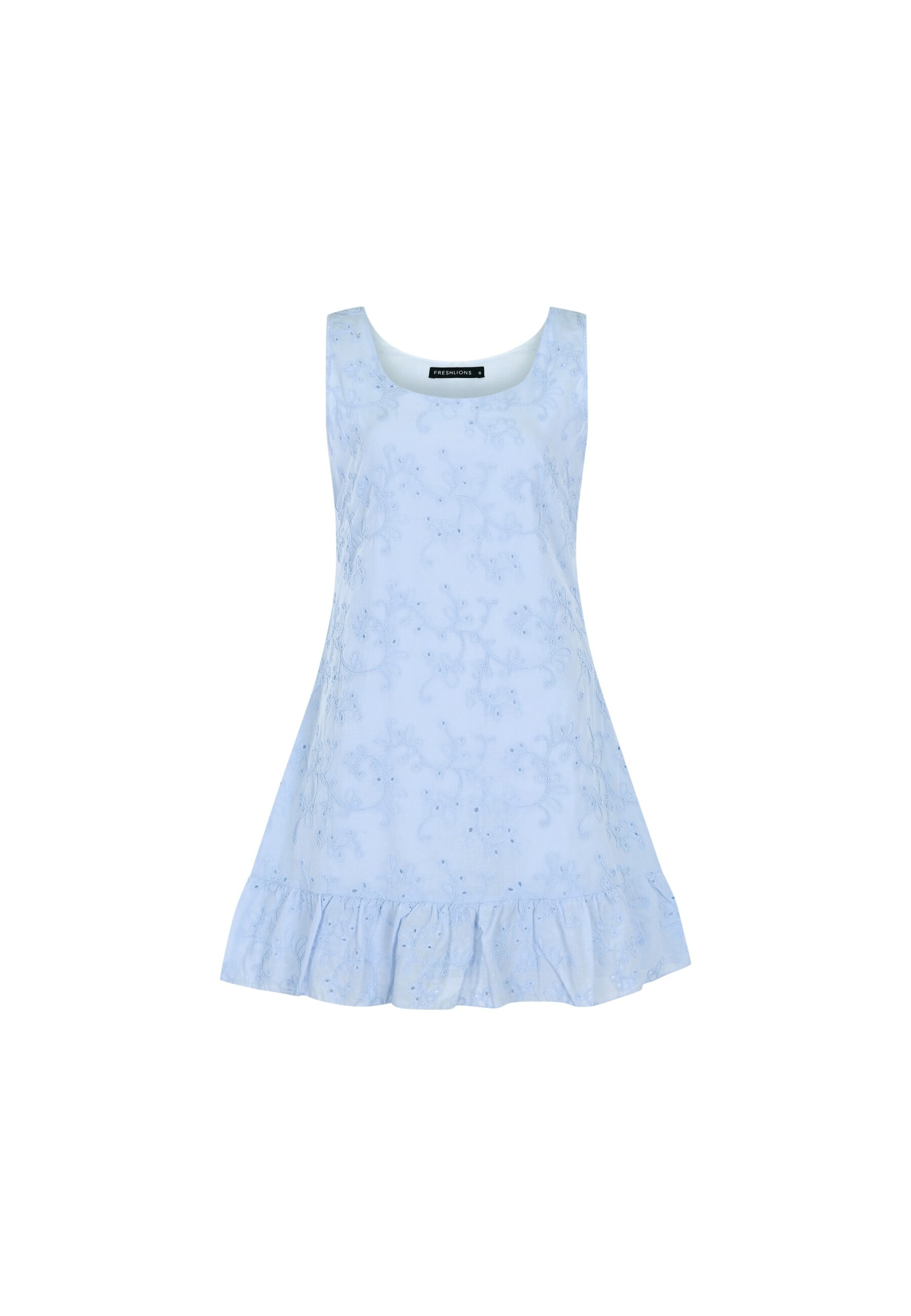 FRESHLIONS Minikleid 'Avery' in Blau: Vorderseite