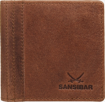 SANSIBAR Portemonnaie in Braun: Vorderseite