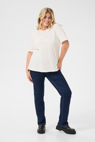 KAFFE CURVE T-Shirt in Weiß