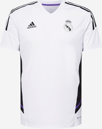 balts ADIDAS PERFORMANCE Sportiska stila krekls 'Real Madrid Condivo 22': no priekšpuses