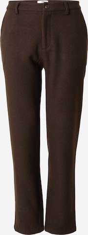 ABOUT YOU x Jaime Lorente Regular Pants 'Leandro' in Brown: front