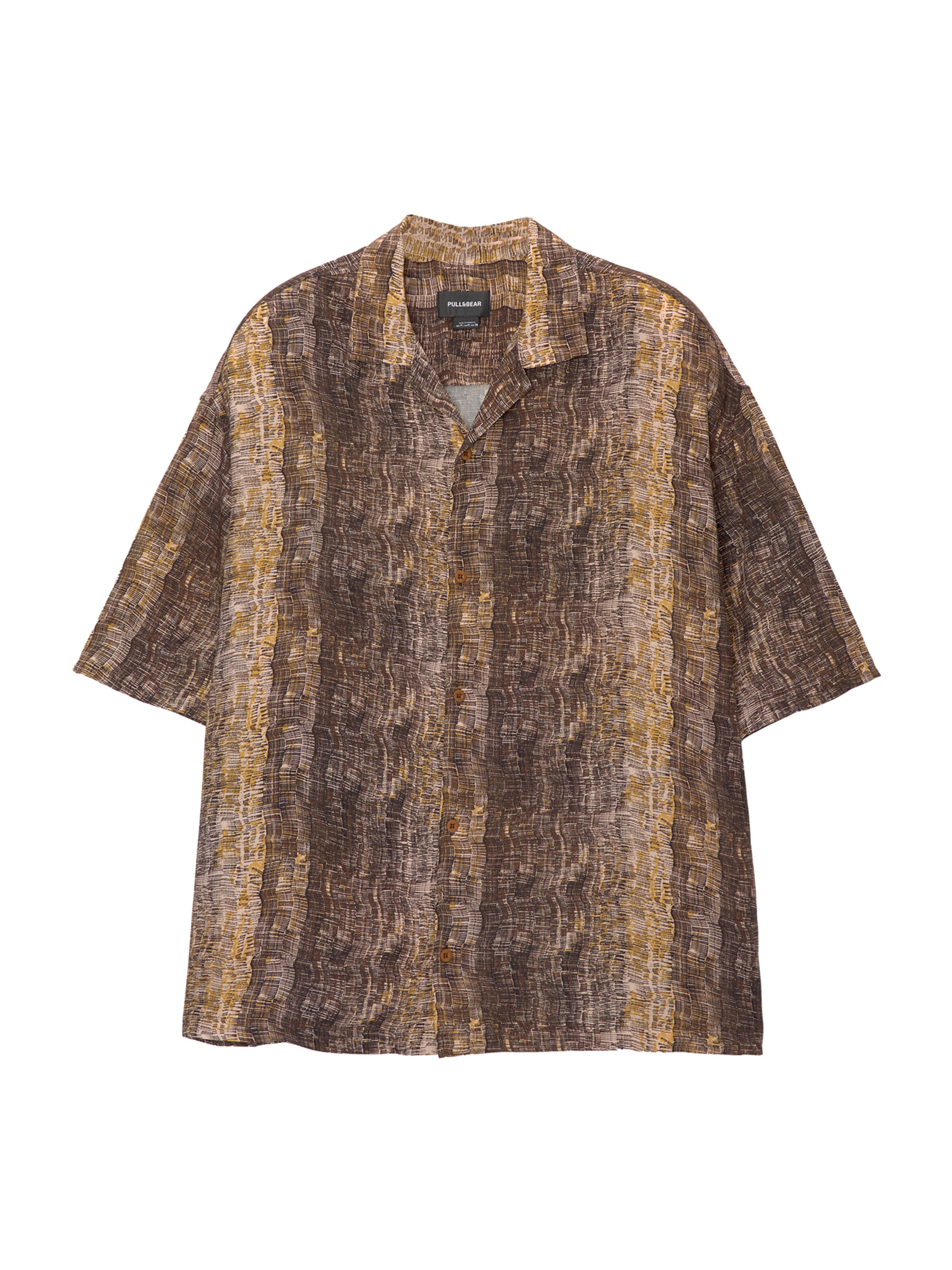 Pull&Bear Pohodlné nošení Košile – hnědá: přední strana