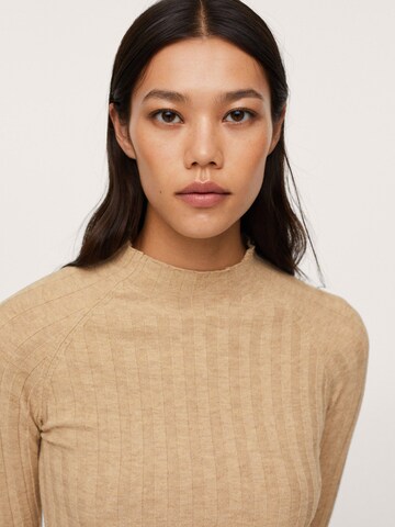 MANGO Pullover 'FLURRY' in Beige