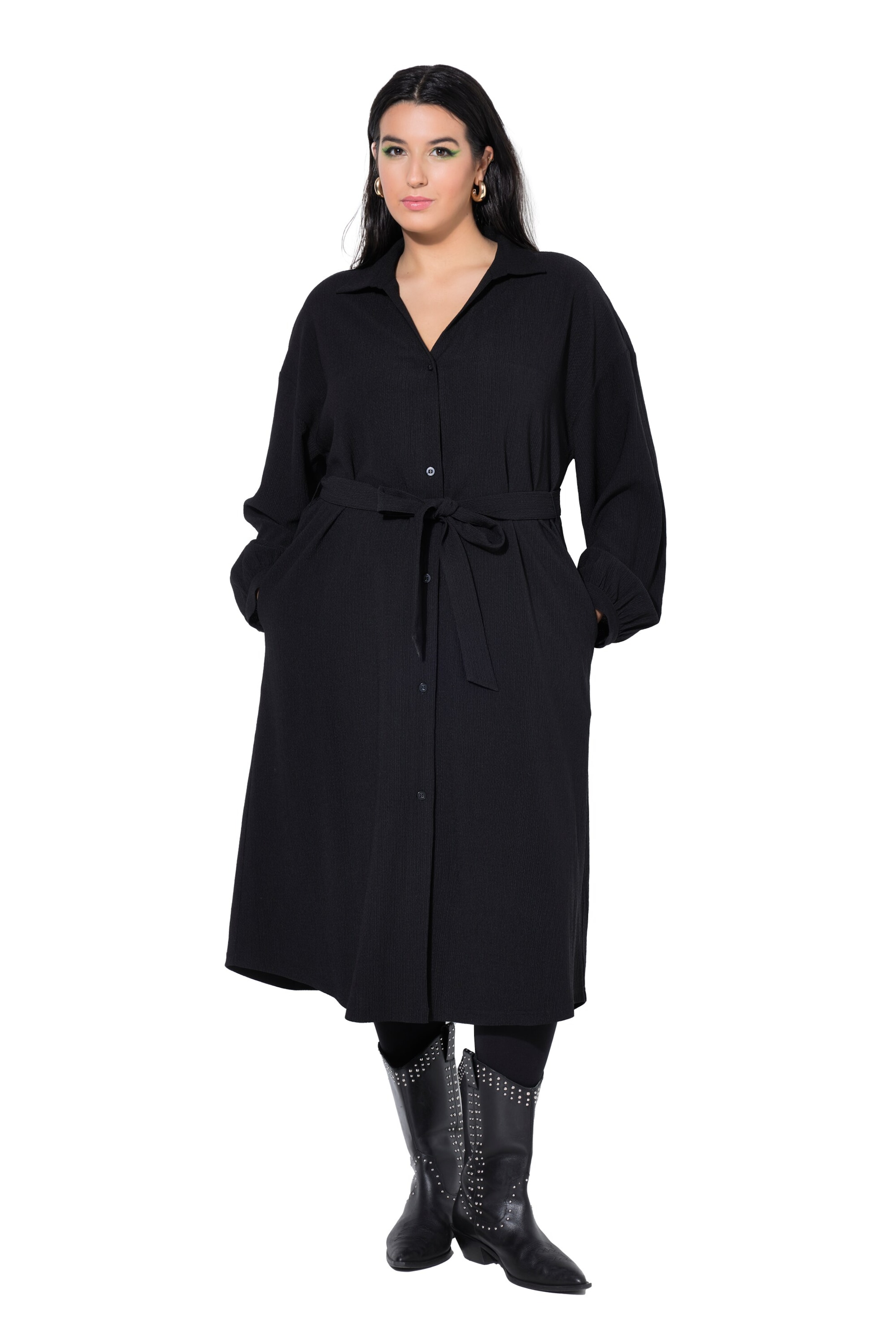 Studio Untold Kleid in Schwarz: Vorderseite