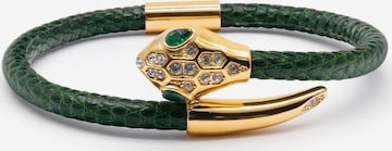 GT Collection Armband 'Snake Head' in Groen: voorkant